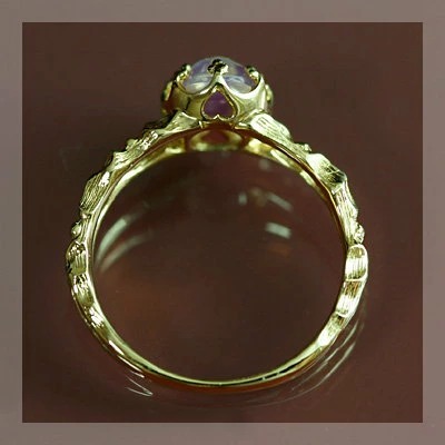 ロイヤルブルームーンストーン ラブラドライトリング 「テンダー