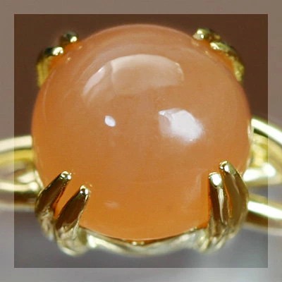オレンジムーンストーンリング | monejewelry