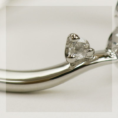 フレグラントレディ アウイナイトリング PT900 K18 K10対応 ローズ