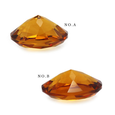☆8×5mm シトリン オーバル 1ペア ※こちらのルースを使用しての 