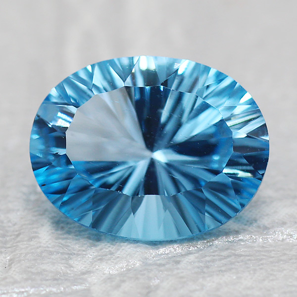 買付期間 コンケイブカット ブルートパーズ オーバル 重さ29.75ct