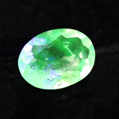 ☆UV色変化 0.28ct ハイアライトオパール オーバル ＵＶペンライト付 ...