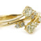 K18YG 0.75ct �}���`�J���[�_�C�������h �����O