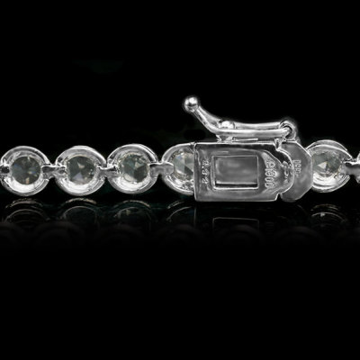 限定1本 PT900/PT850 2.32ct ローズカットダイヤモンド ブレスレット