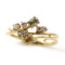 K18YG 0.68ct �}���`�J���[�_�C�������h �����O