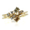 K18YG 0.68ct �}���`�J���[�_�C�������h �����O