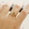 K18YG 0.68ct �}���`�J���[�_�C�������h �����O