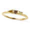 K18YG 0.26ct �}���`�J���[�_�C�������h �����O
