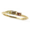 K18YG 0.34ct �}���`�J���[�_�C�������h �����O