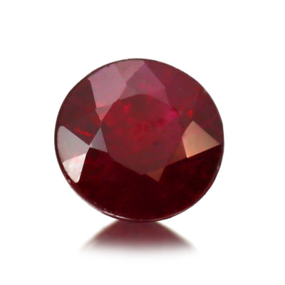 ☆鑑別書付 4mm 0.337ct ピジョンブラットルビー ラウンド 限定1個