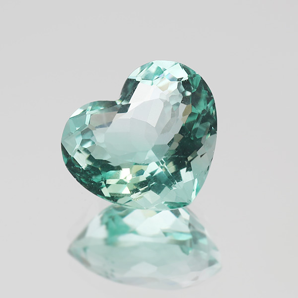 ☆UV蛍光 パライバカラー フローライト ハート 3.39ct 限定1個 ※こちら