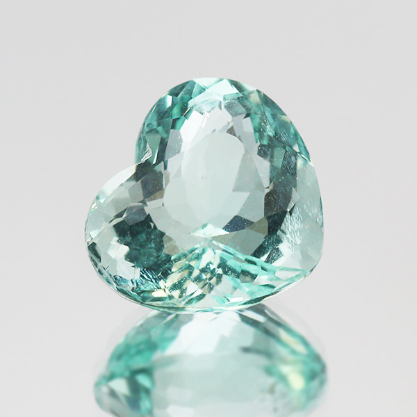 ☆UV蛍光 パライバカラー フローライト ハート 5.91ct 限定1個 ※こちら