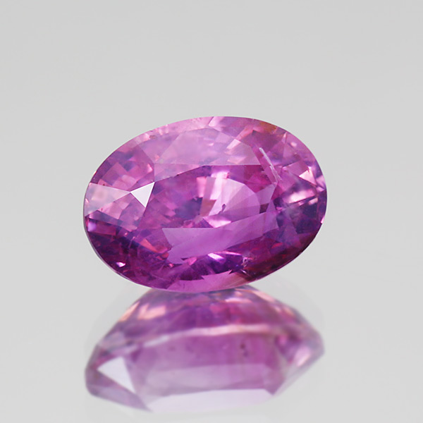 【海外限定】 ☆UV蛍光 ピンクサファイア オーバル 2.056ct 限定1個 ※こちらの アクセサリー