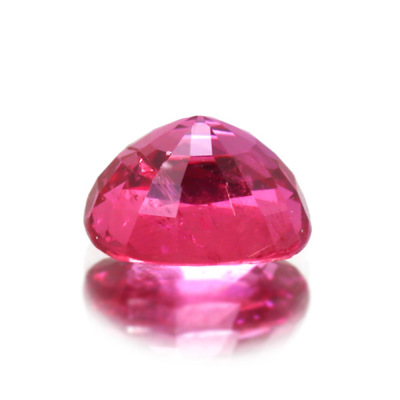 ☆鑑別書付き UV蛍光 パパラチアサファイア クッション 1ct