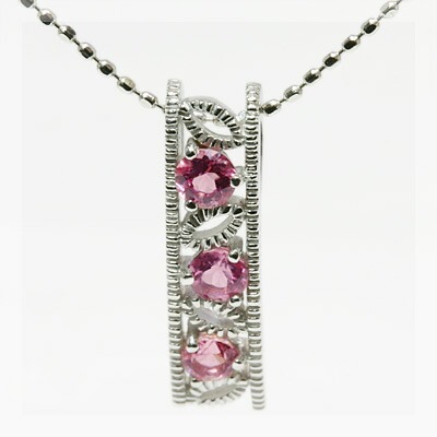 Pt900ピンクトリマリントップ PT900ピンクトルマリン・ダイヤモンド