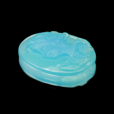 ☆シーブルーカルセドニー カメオ 11.5ct 限定1個 ※こちらのルースを