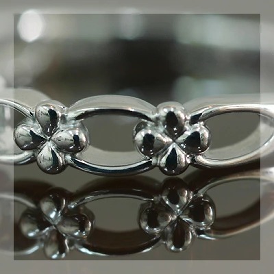 スフェーンフラワーガーランドリング PT900 K18 K10対応 ローズ