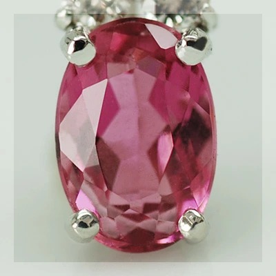 ルベライトxダイヤモンド“エクセレント”ペンダントトップ PT900 K18