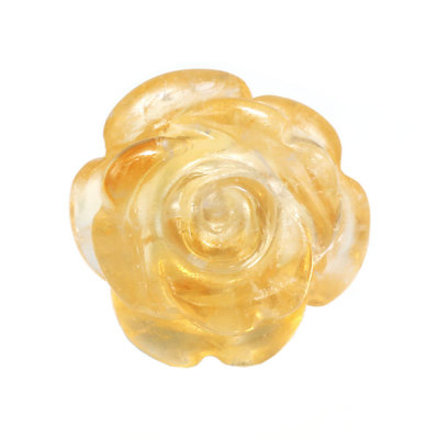 【10個セット】天然シトリン 8mm フラワーカット ルース 5枚花/4枚花 8mm 5枚花/4枚花 フラワーカット 【10個セット】天然シトリン ルース