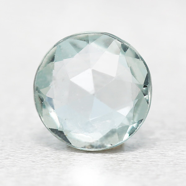 ☆ペールグリーンサファイア ローズカット ラウンド 0.86ct 限定1個