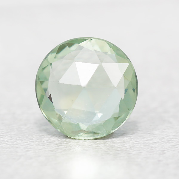 ☆ライトグリーンサファイア ローズカット ラウンド 0.85ct 限定1個