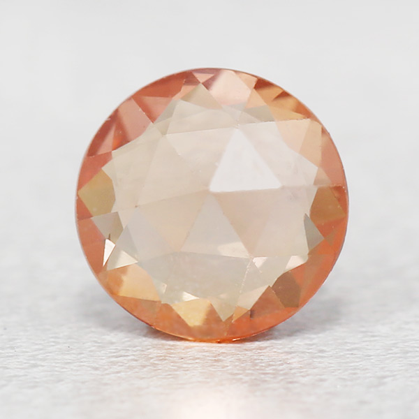 ☆レッドオレンジサファイア ローズカット ラウンド 0.86ct 限定1個