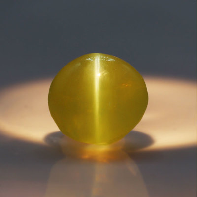 ☆クリソベリルキャッツアイ ラウンドカボション 1.05ct 1個限定