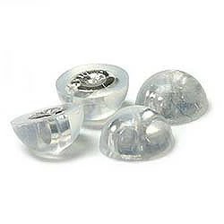 5ミリ シーブルーカルセドニー ピアス PT900 K18 K10対応 ローズ