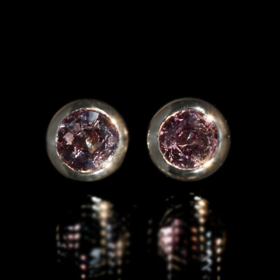 2.5mm アレキサンドライト スマート ピアスPT900 K18 K10対応 誕生石6