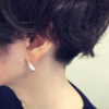 uJYnv_Ch sAX@KAZUHA Diamond pierced earring @MYTHOS series