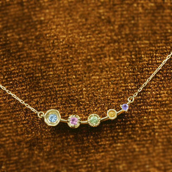 ノスタルジック・フラワー「カレイド」マルチカラーペンダント