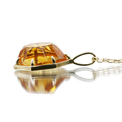 数量限定 シトリン ペンダントトップ HANA・KAGE チェーン無しPT900