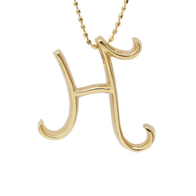 K18YG Hモチーフ ダイヤモンド ペンダントトップ D:0.30ct K18YG Hモチーフ ダイヤモンド ペンダントトップ D:0.30ct