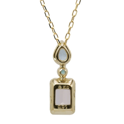 モルガナイト アクアマリン エメラルド マルチカラー ペンダント