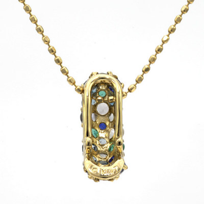 確認用　トビマム様アルルカンゴールド アルルカン」マルチカラーパヴェペンダントトップ“ロシア