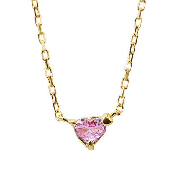 天然石 ローズクォーツ ハート♡ ネックレス | KYOUKO jewelry STORE