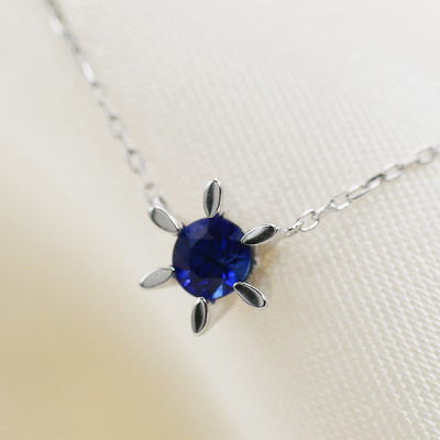 数量限定 AIGS Royal Blue サファイア ペンダント ネックレス チェーン