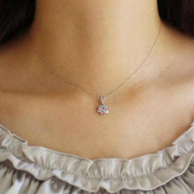 限定1本 PT900 ピンクダイヤモンド フラワー ペンダントトップ