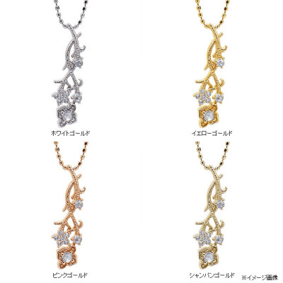 ローズカットダイヤ×ブリリアントカットダイヤモンドペンダントトップ