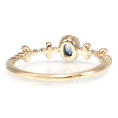 選べるルース ファンシーカラーサファイア カボション リング