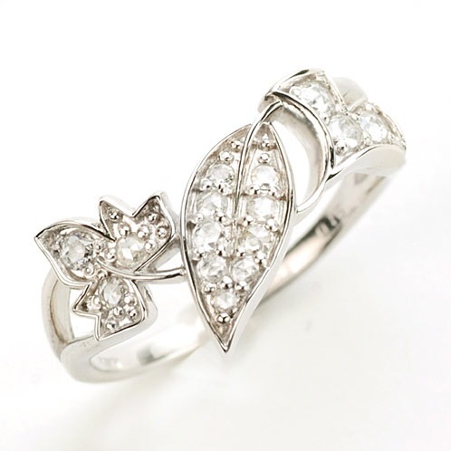 パリの散歩道」ローズカットダイヤモンド リング PT900 K18 K10対応