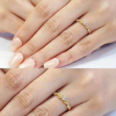 ダイヤモンド×ローズカットダイヤモンドリング「ネオ