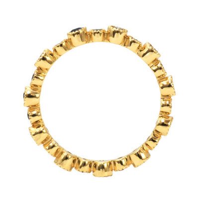 ブルーサファイアミル打ちフルエタニティリング※サイズ直しは出来ませ