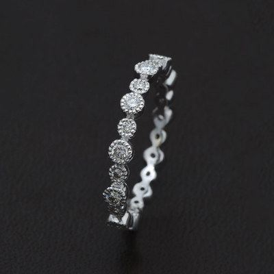 ダイヤモンドミル打ちフルエタニティリング※サイズ直しは出来