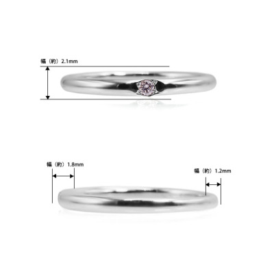 シンプルが輝くスタイル 桜カラー ピンクダイヤモンド リング 指輪 PT900 K18 K10対応 PT900 K18はご注文後弊社で金種選択に記載のある金額を加算しご連絡します  誕生石4月 春色ピンク ローズカットダイヤ・カラーストーンのオーダージュエリー ベーネベーネ