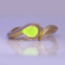 K18YG 0.52ct UV�u�� �C�G���[�_�C�������h �����O