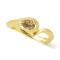 K18YG 0.51ct UV�u�� �C�G���[�_�C�������h �����O