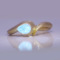 K18YG 0.51ct UV�u�� �C�G���[�_�C�������h �����O