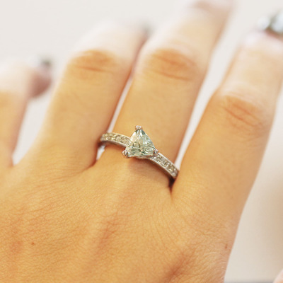 限定1本 PT900 アンブリゴナイト モンテブラサイト ダイヤモンド