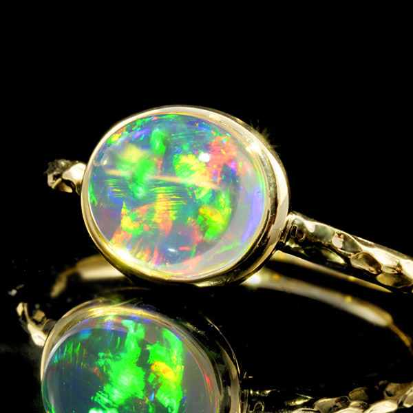 1.83ct ウォーターオパール リングK18イエローゴールド #13 サイズ変更承ります特選ルース 限定1本 送料無料